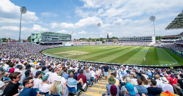 Packed crowd watching Test cricket at Headingley Stadium, a venue supported by an NIC Local commercial cleaning franchisee